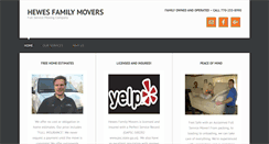 Desktop Screenshot of hewesfamilymovers.com